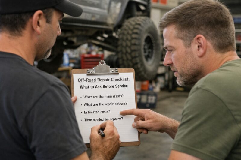 OFF Road Repair Checklist