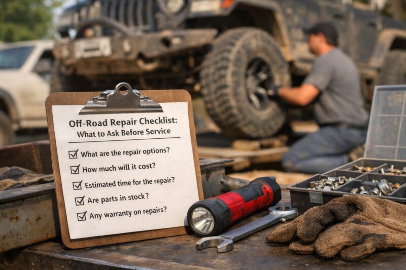 Professional OFF Road Repair Checklist