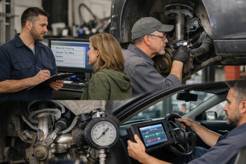 The diagnostic and repair process that should happen before any suspension work